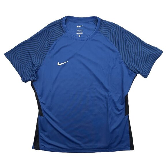 Nike Soccer Jersey Top Short Sleeves Blue Women's Dri-Fit Size XL - NWT$50 - Picture 1 of 12